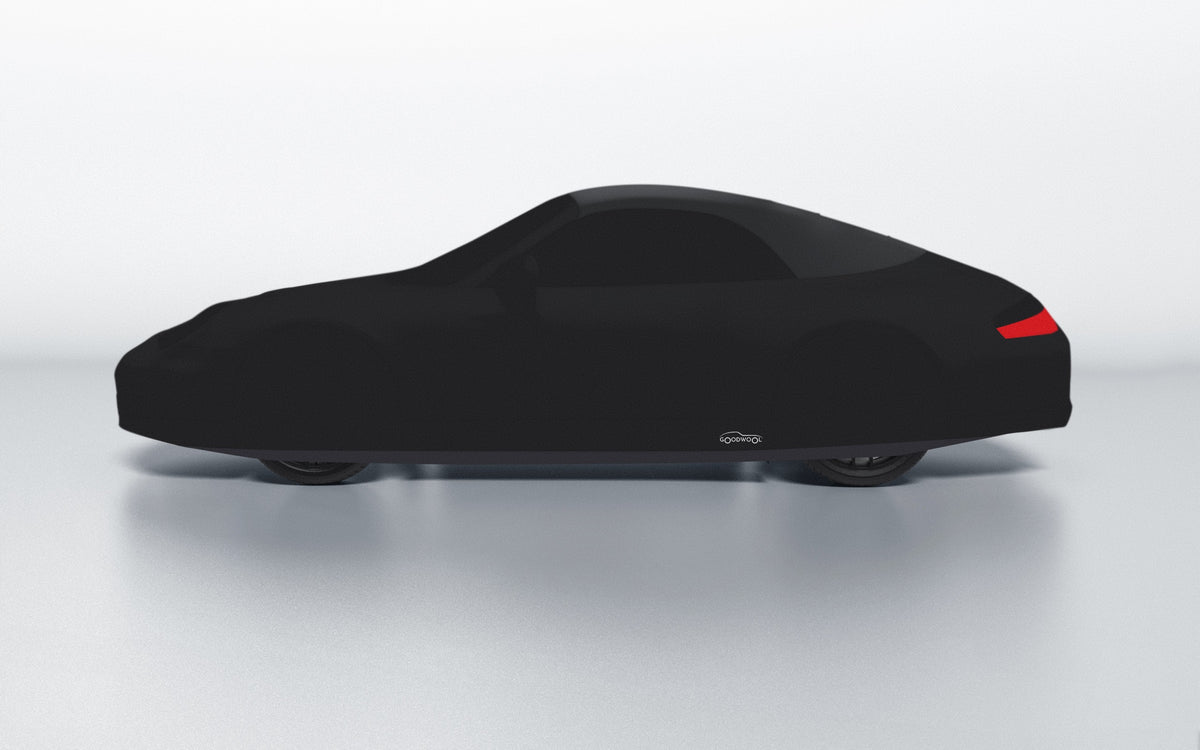 Goodwool tailor-made car cover for Porsche 911 (996.1) Carrera 4 Cabriolet — Black 890