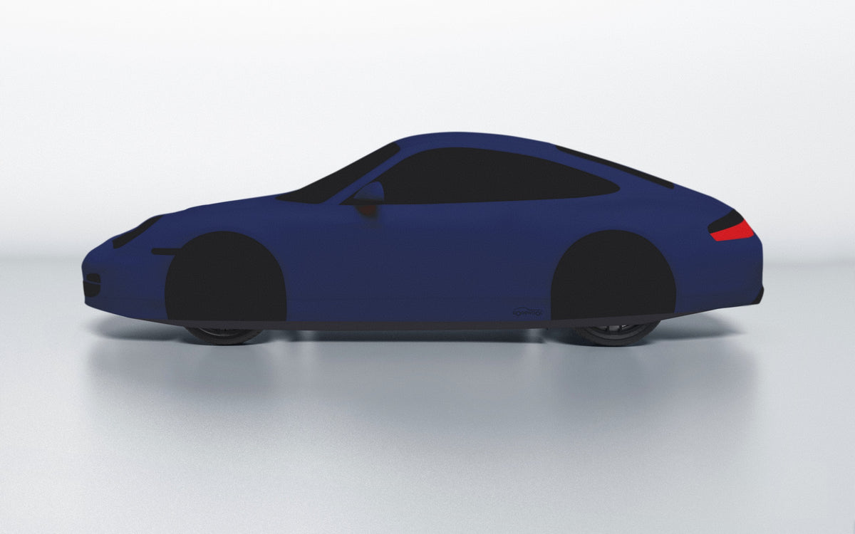 Goodwool tailor-made car cover for Porsche 911 (996.1) Carrera 4 — Blue 565