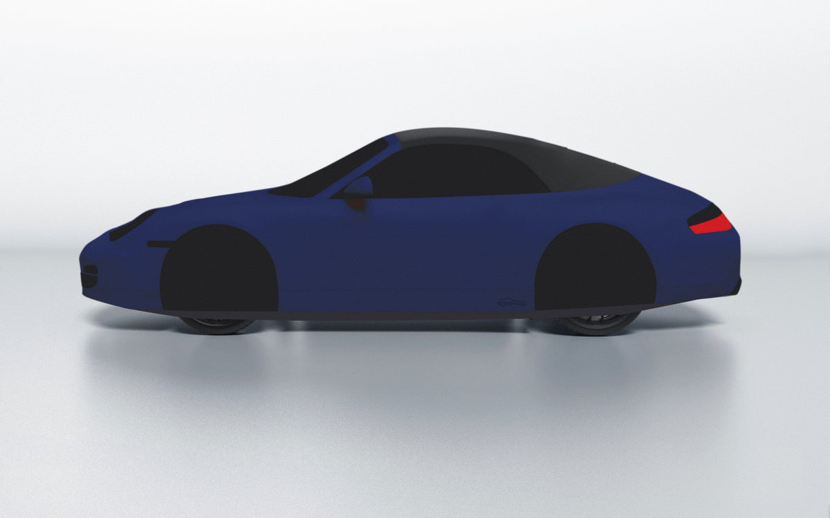 Goodwool tailor-made car cover for Porsche 911 (996.1) Carrera Cabriolet — Blue 565
