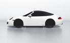 Goodwool tailor-made car cover for Porsche 911 (996.2) Carrera 4 Cabriolet — White 010