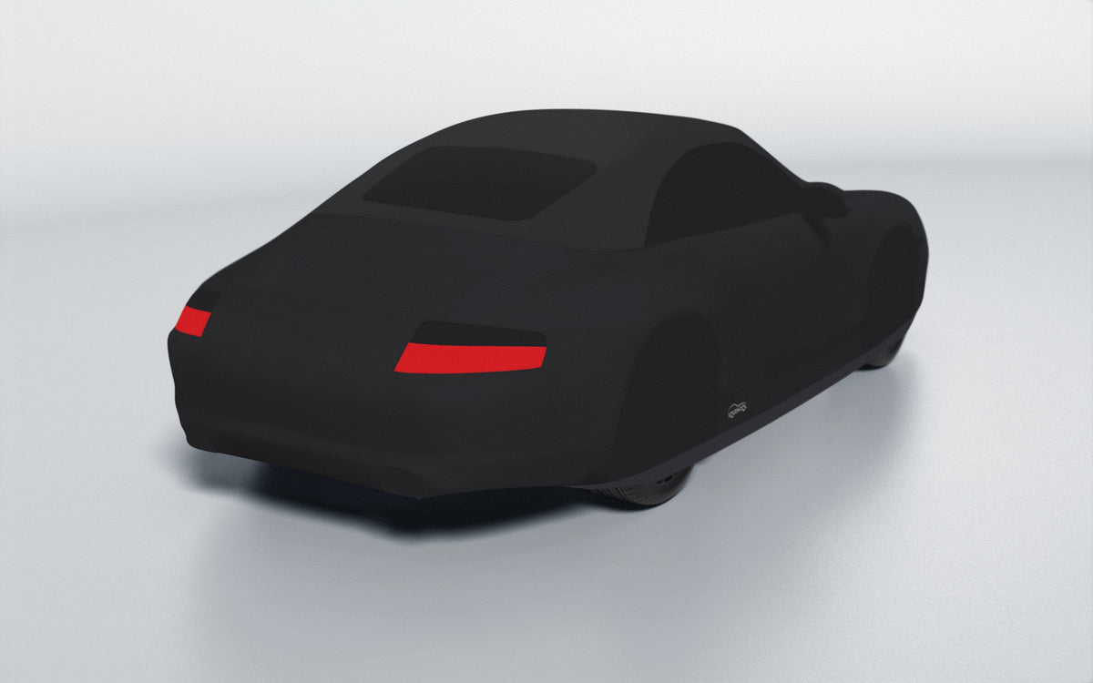 Goodwool tailor-made car cover for Porsche 911 (996.2) Carrera 4 Cabriolet — Black 850