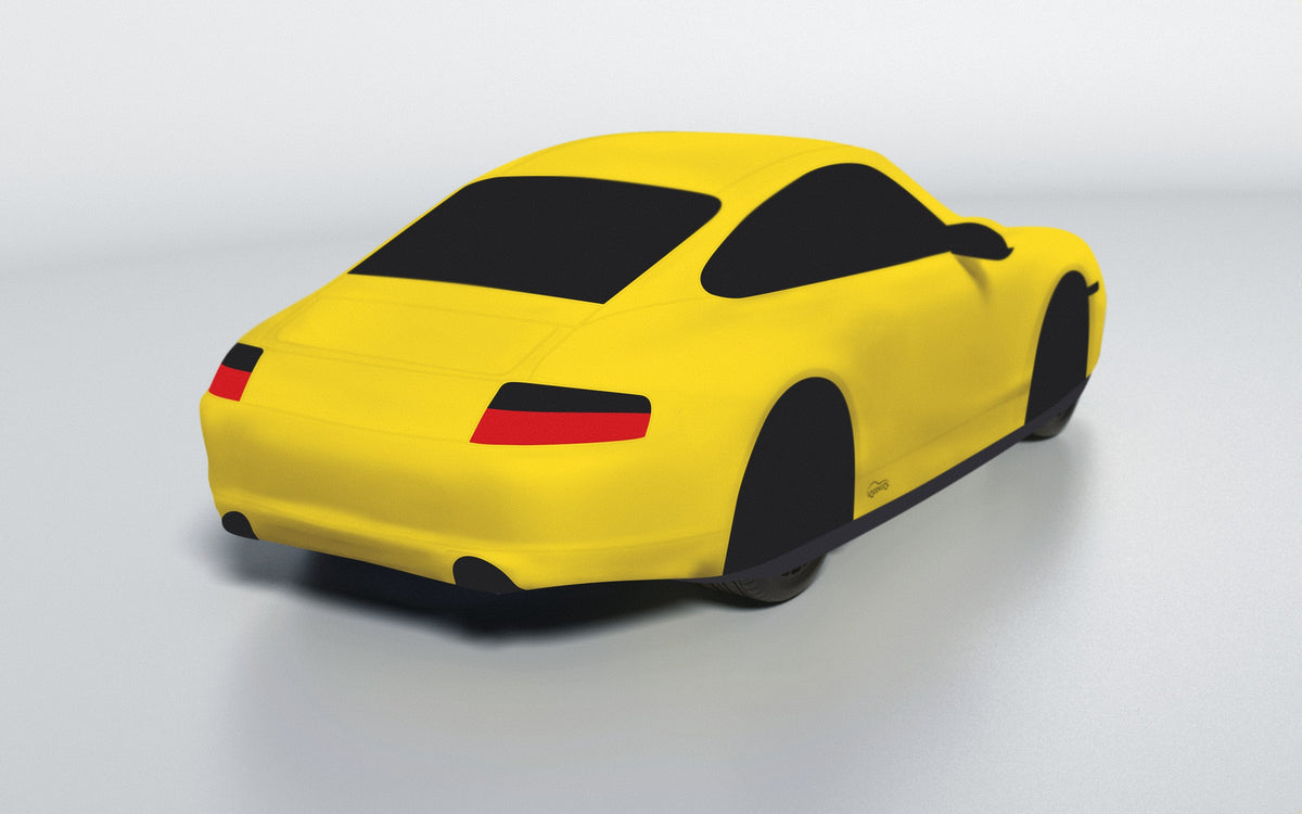 Goodwool tailor-made car cover for Porsche 911 (996.2) Carrera 4 — Yellow 340