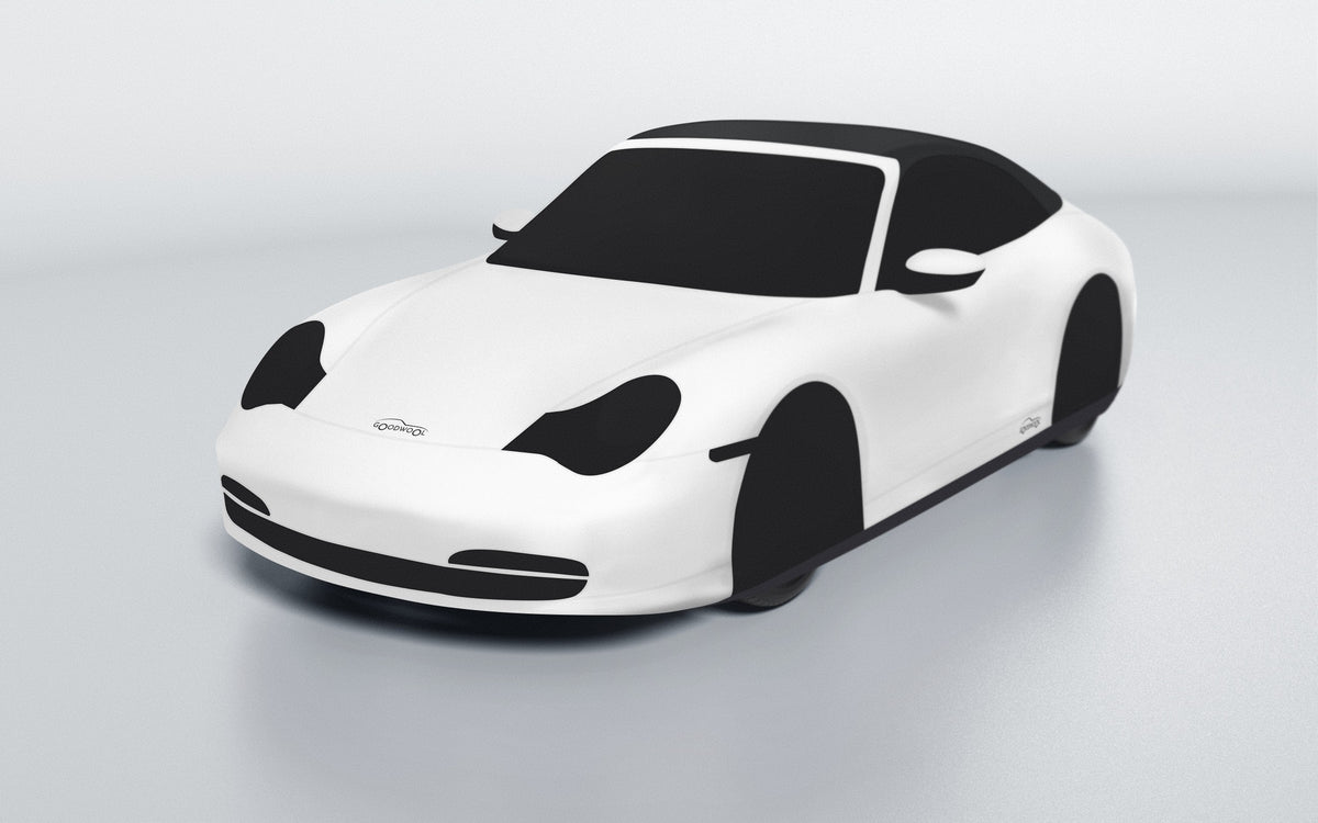 Goodwool tailor-made car cover for Porsche 911 (996.2) Carrera Cabriolet — White 010
