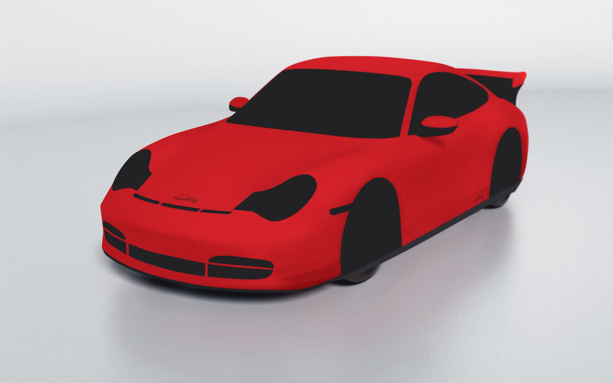 Goodwool tailor-made car cover for Porsche 911 (996.2) GT3 RS — Red 150
