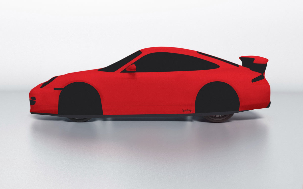 Goodwool tailor-made car cover for Porsche 911 (996.2) GT3 RS — Red 150