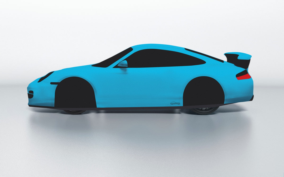 Goodwool tailor-made car cover for Porsche 911 (996.2) GT3 RS — Blue 525