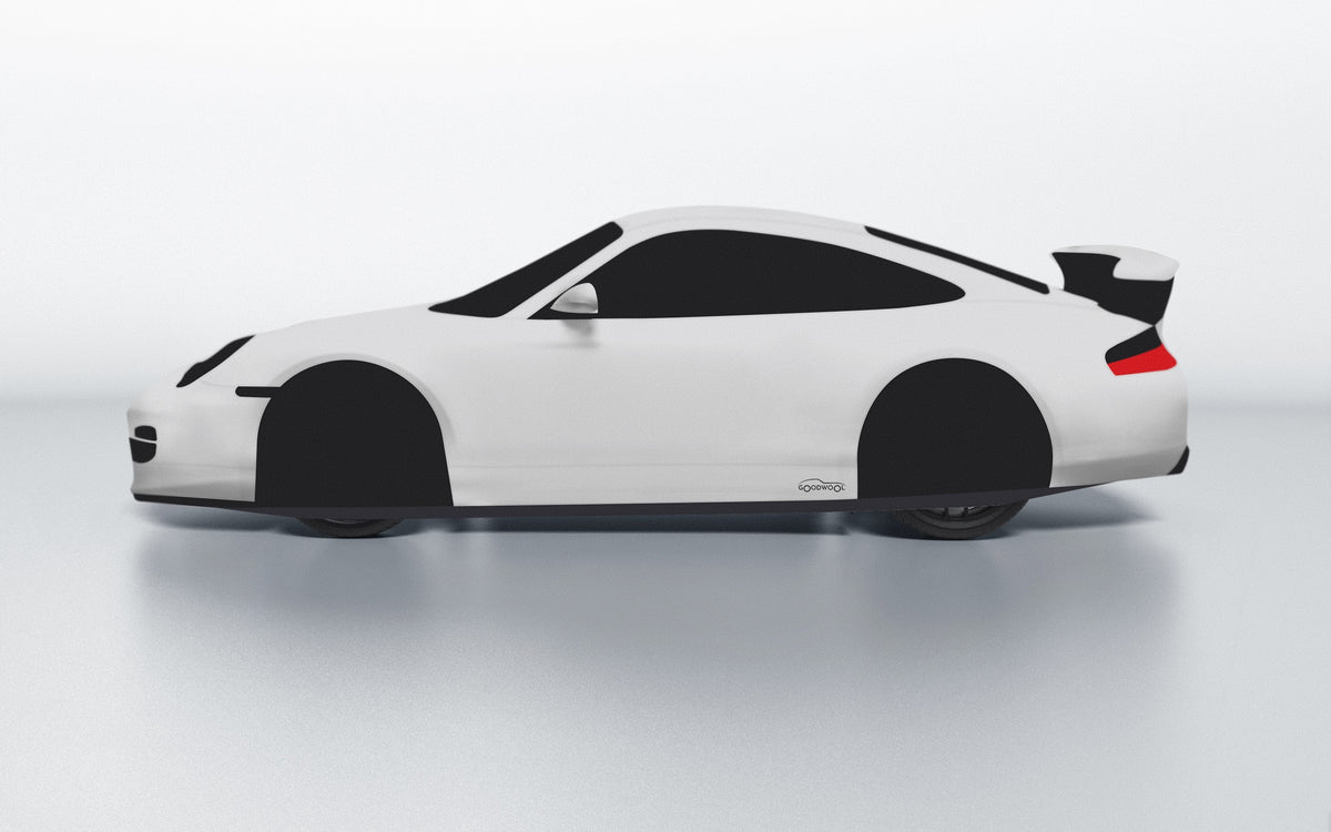 Goodwool tailor-made car cover for Porsche 911 (996.2) GT3 RS — Grey 710