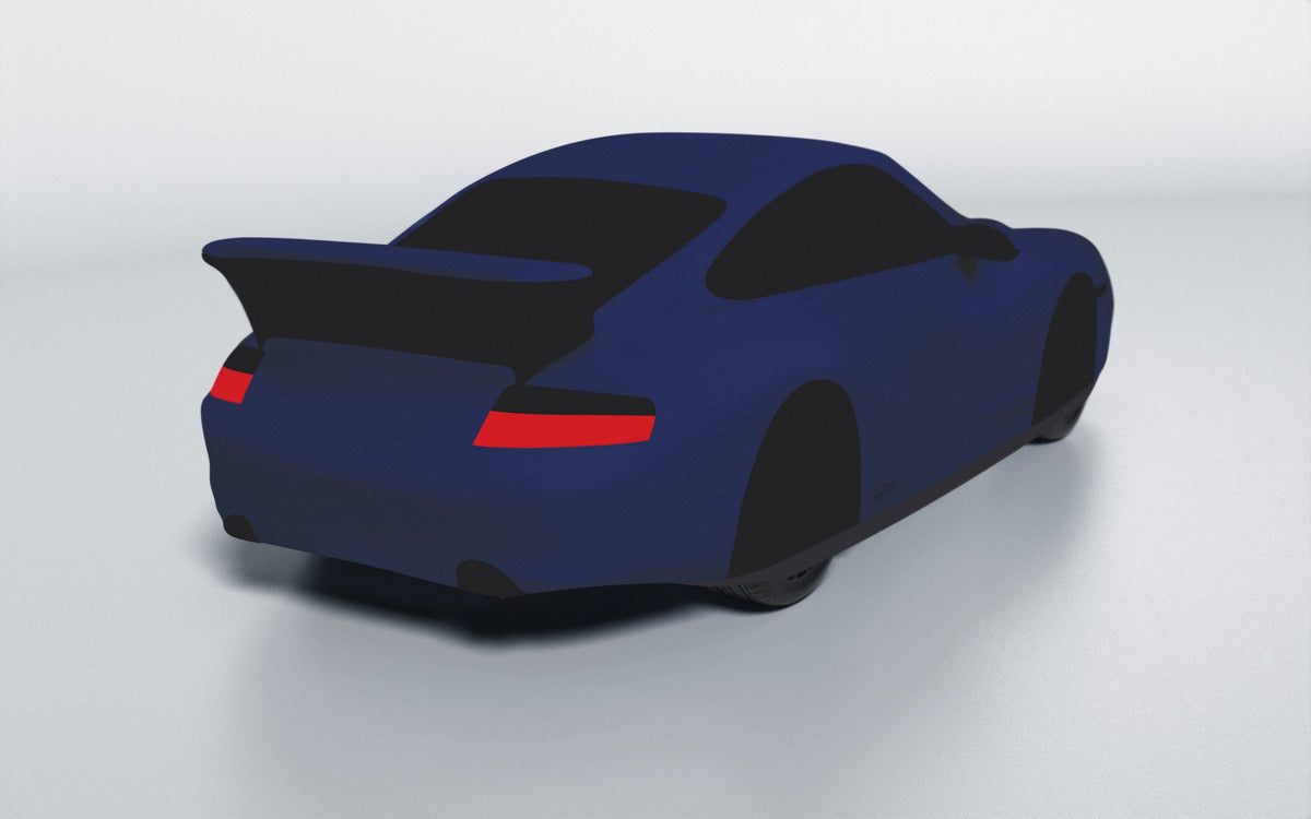 Goodwool tailor-made car cover for Porsche 911 (996.2) GT3 — Blue 565