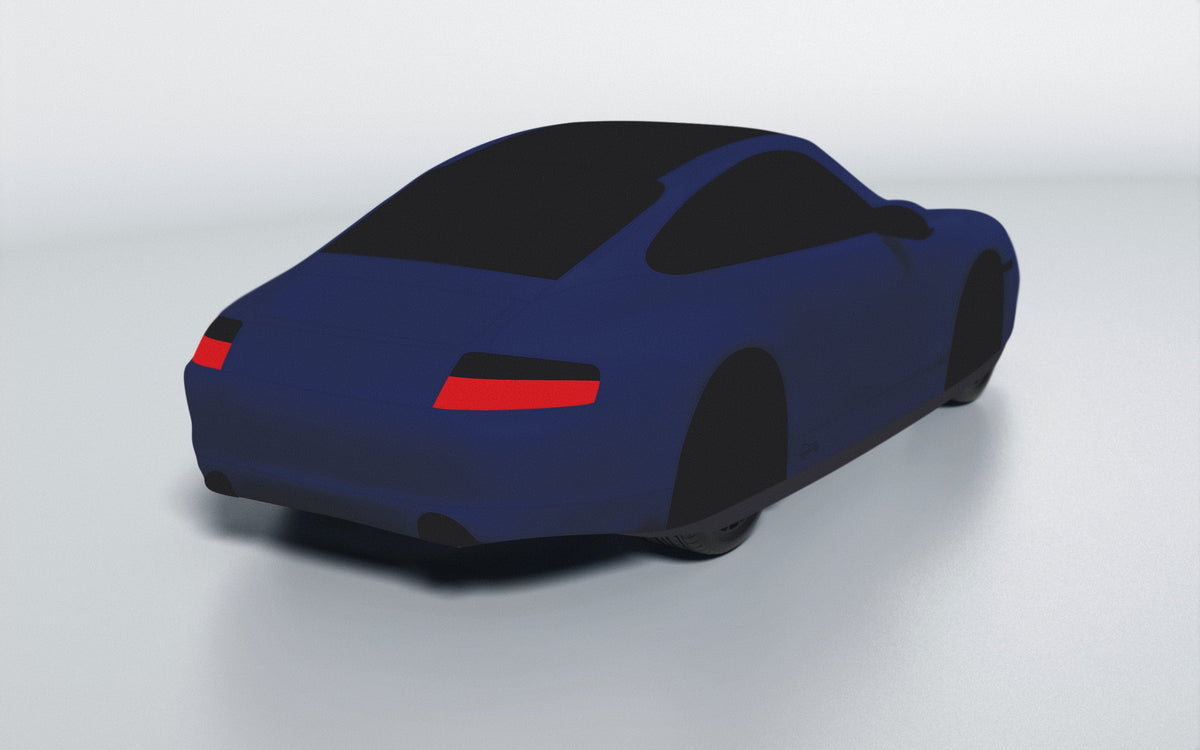 Goodwool tailor-made car cover for Porsche 911 (996.2) Targa — Blue 565