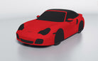 Goodwool tailor-made car cover for Porsche 911 (996.2) Turbo S Cabriolet — Red 150