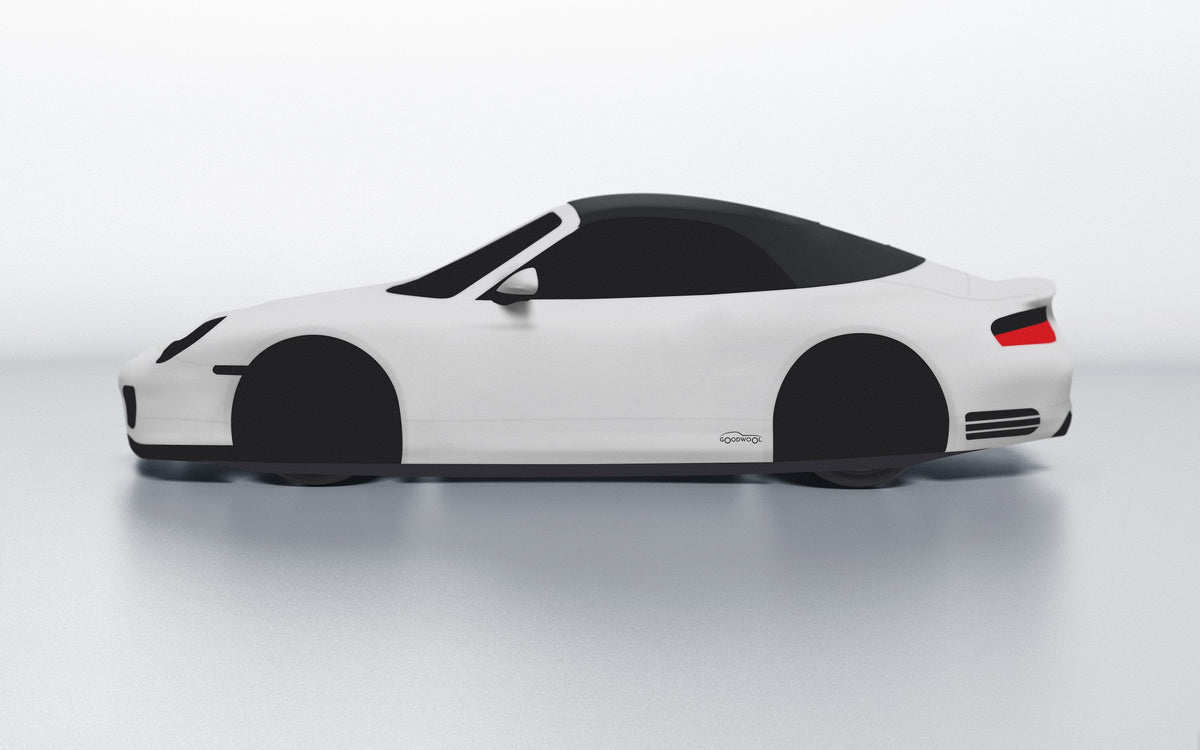 Goodwool tailor-made car cover for Porsche 911 (996.2) Turbo S Cabriolet — Grey 710