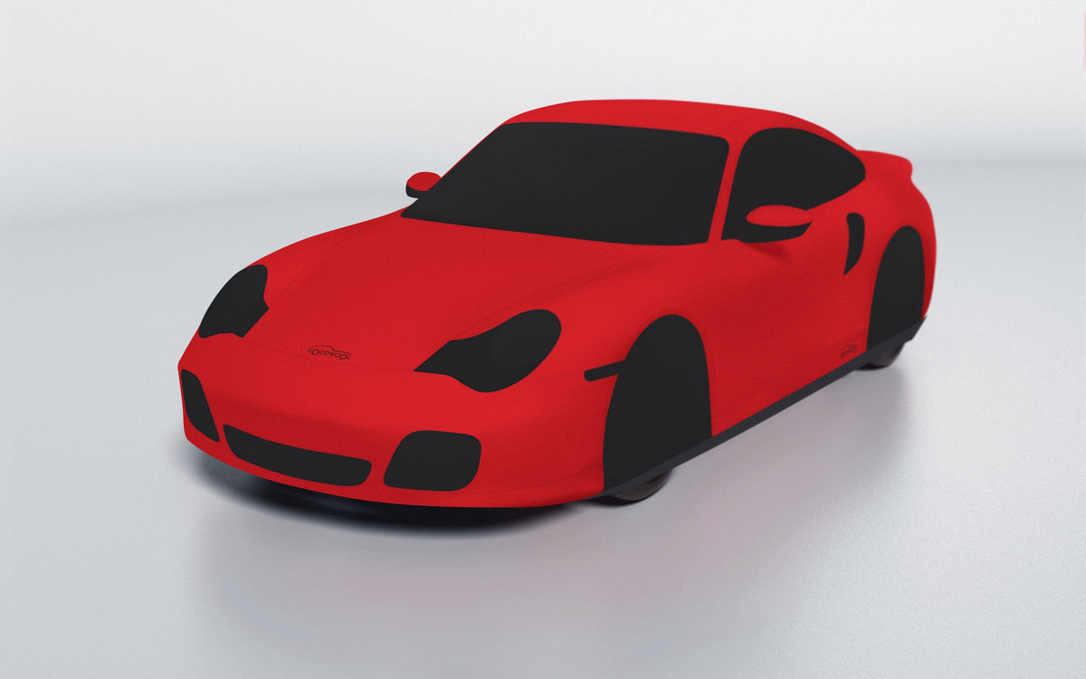 Goodwool tailor-made car cover for Porsche 911 (996.2) Turbo S — Red 150