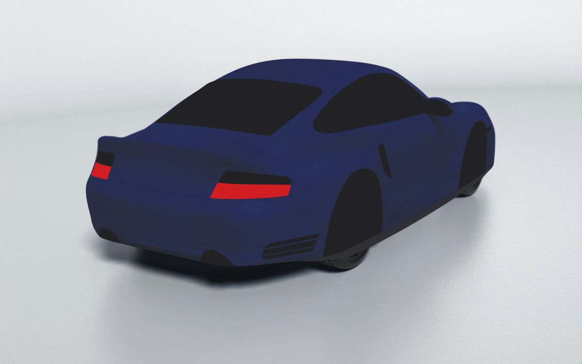 Goodwool tailor-made car cover for Porsche 911 (996.2) Turbo S — Blue 565