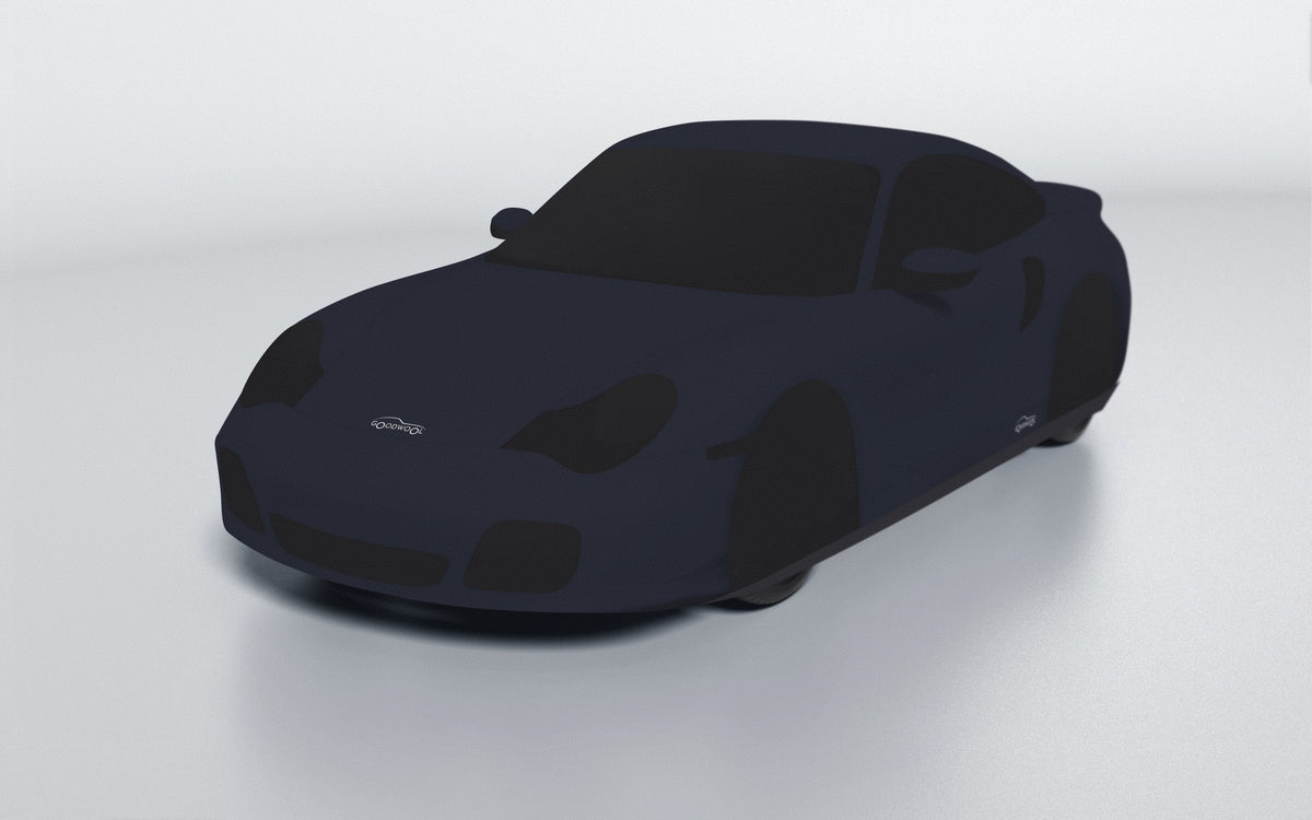 Goodwool tailor-made car cover for Porsche 911 (996.2) Turbo S — Blue 590