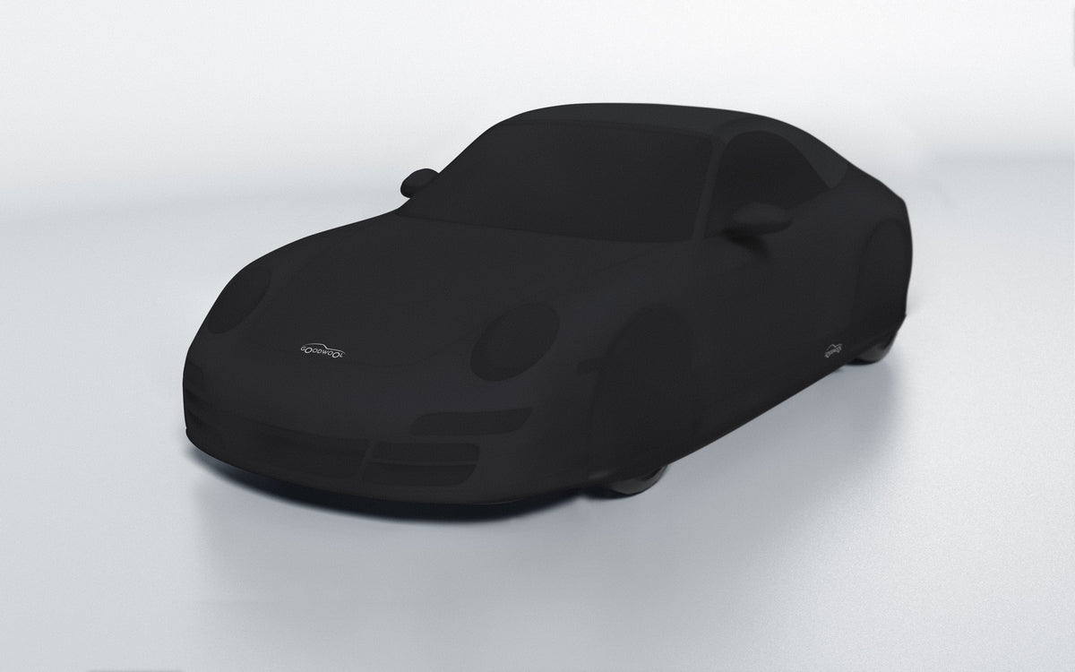 Goodwool tailor-made car cover for Porsche 911 (997.1) Carrera 4 Cabriolet — Black 850