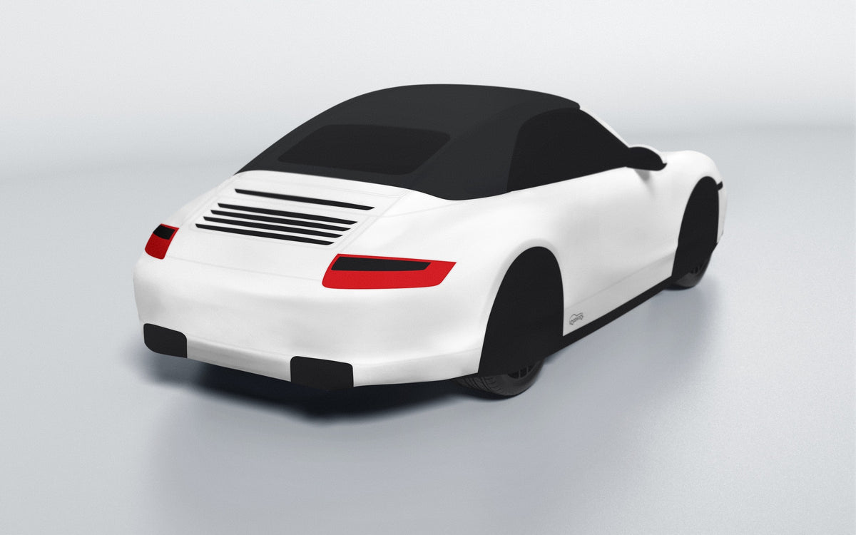 Goodwool tailor-made car cover for Porsche 911 (997.1) Carrera 4S Cabriolet — White 010