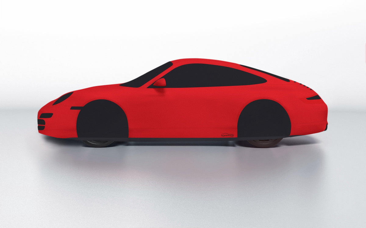 Goodwool tailor-made car cover for Porsche 911 (997.1) Carrera 4S — Red 150