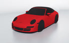 Goodwool tailor-made car cover for Porsche 911 (997.1) Carrera S Cabriolet — Red 150