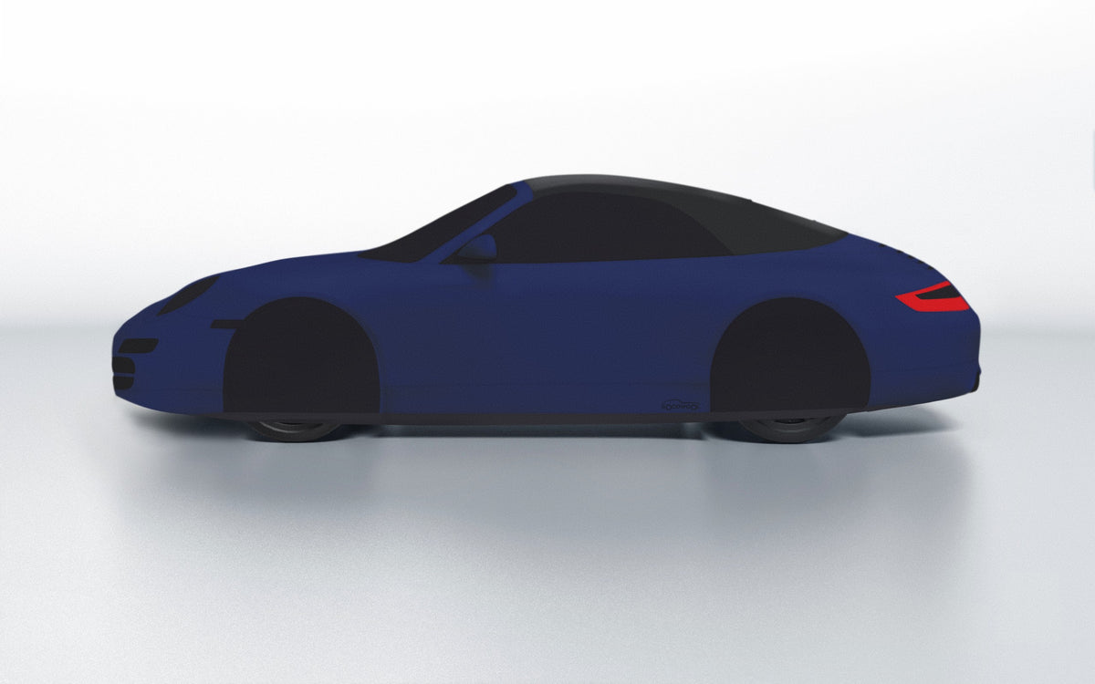 Goodwool tailor-made car cover for Porsche 911 (997.1) Carrera S Cabriolet — Blue 565