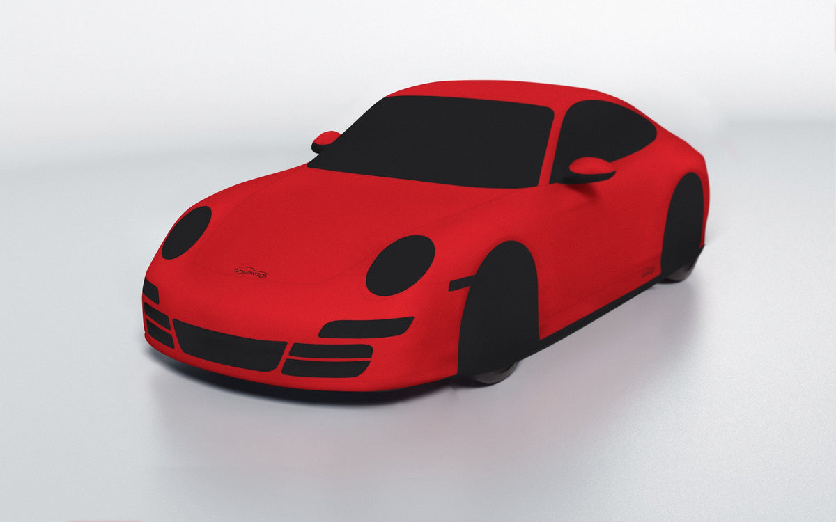 Goodwool tailor-made car cover for Porsche 911 (997.1) Carrera S — Red 150