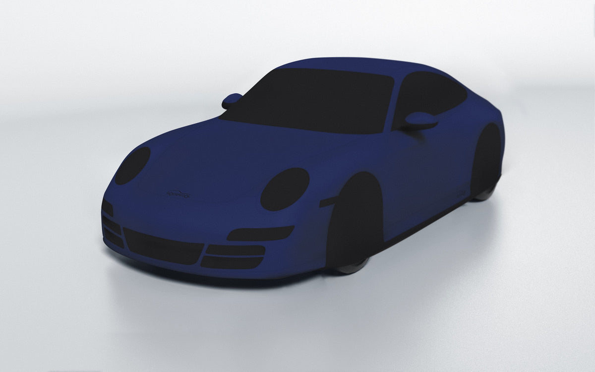 Goodwool tailor-made car cover for Porsche 911 (997.1) Carrera S — Blue 565