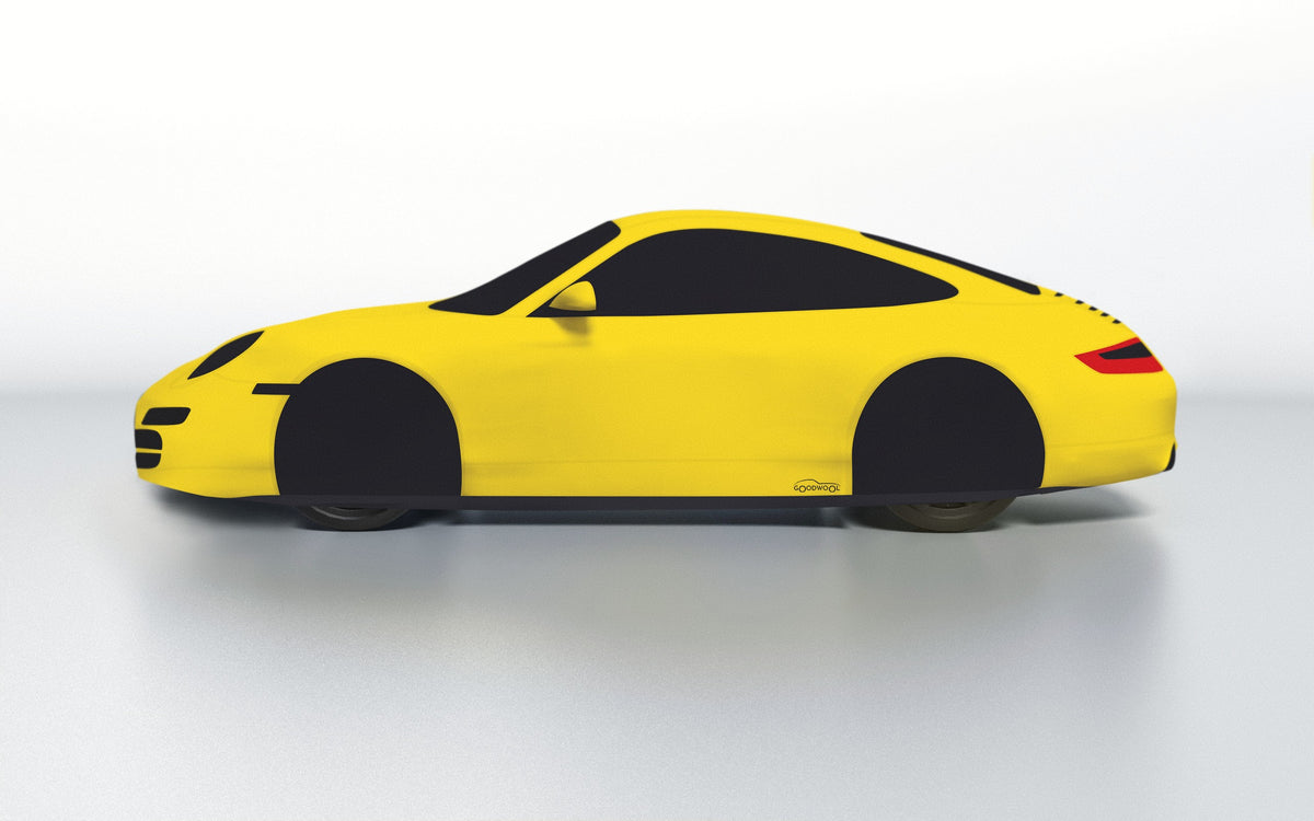 Goodwool tailor-made car cover for Porsche 911 (997.1) Carrera — Yellow 340