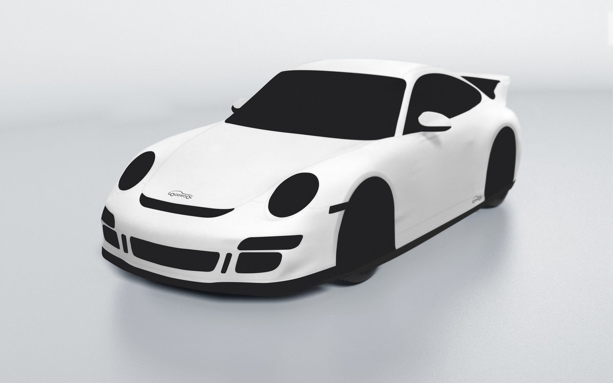 Goodwool tailor-made car cover for Porsche 911 (997.1) GT3 — White 010