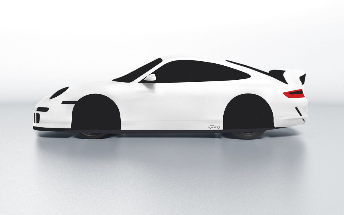 Goodwool tailor-made car cover for Porsche 911 (997.1) GT3 — White 010
