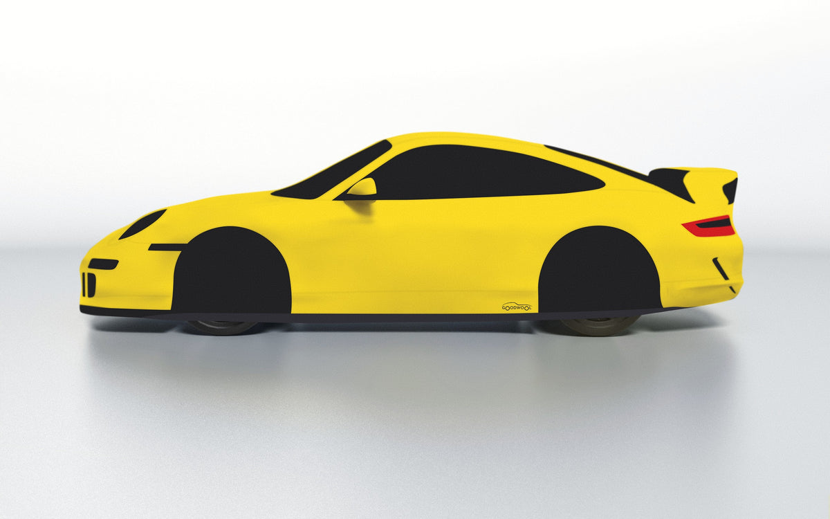 Goodwool tailor-made car cover for Porsche 911 (997.1) GT3 — Yellow 340