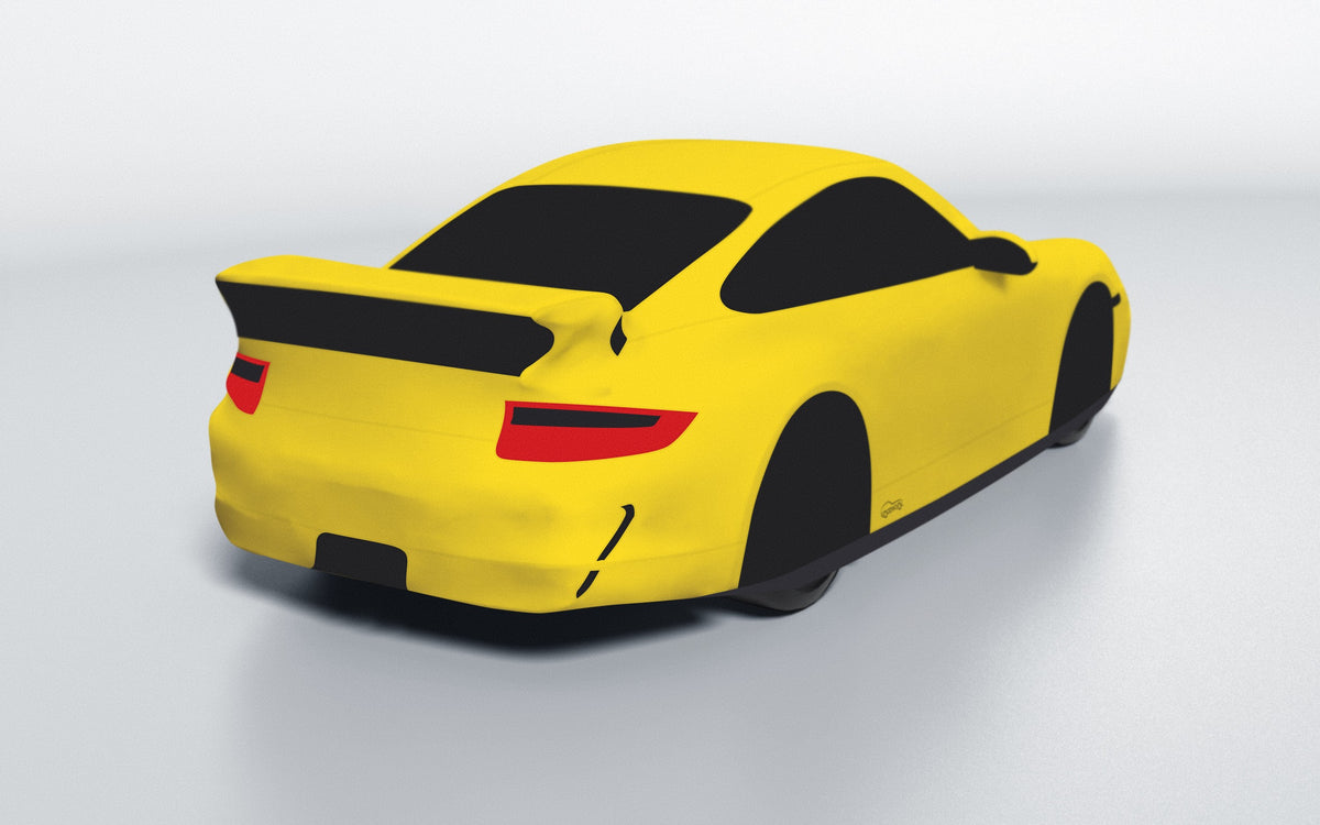 Goodwool tailor-made car cover for Porsche 911 (997.1) GT3 — Yellow 340
