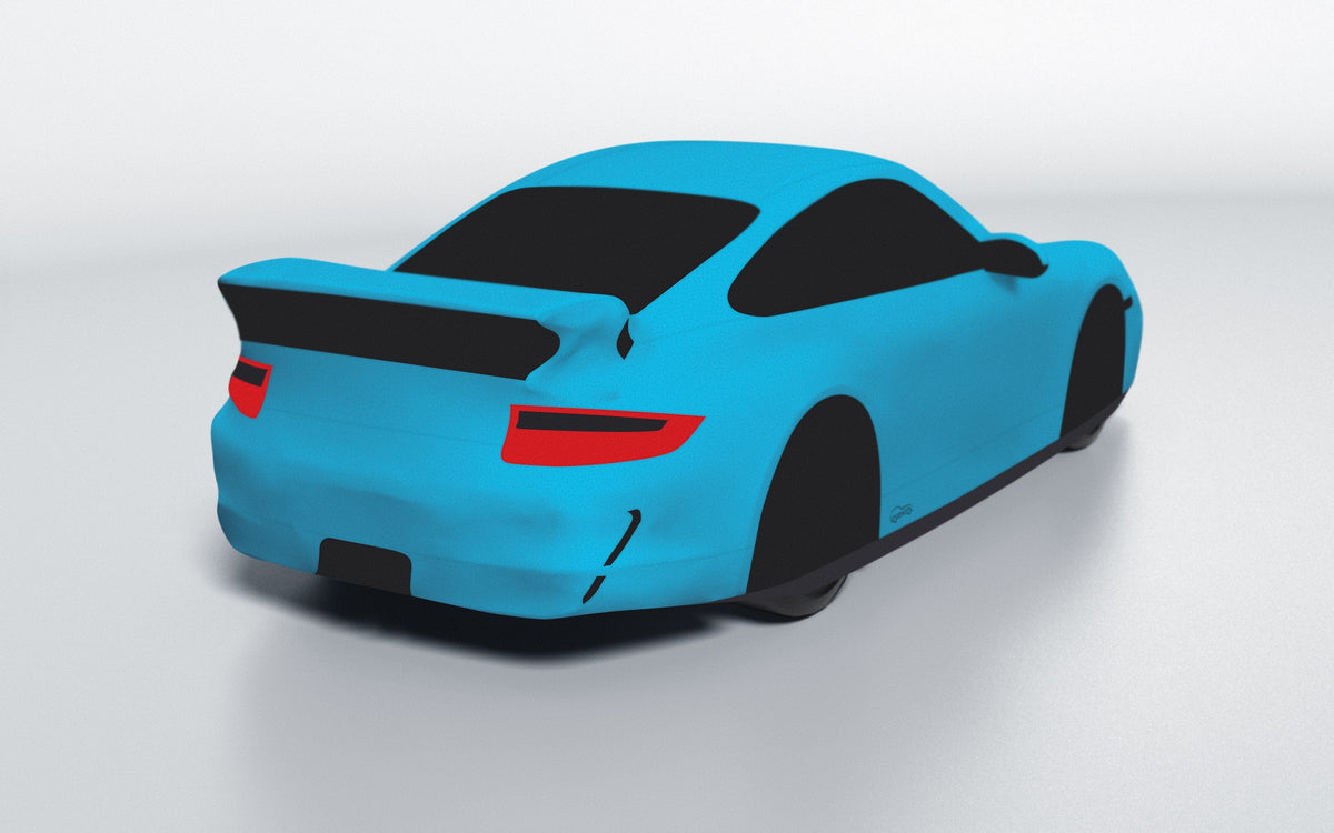 Goodwool tailor-made car cover for Porsche 911 (997.1) GT3 — Blue 525