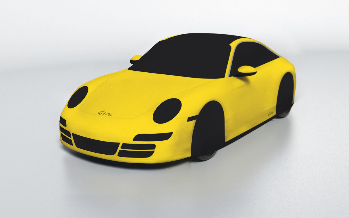 Goodwool tailor-made car cover for Porsche 911 (997.1) Targa 4 — Yellow 340
