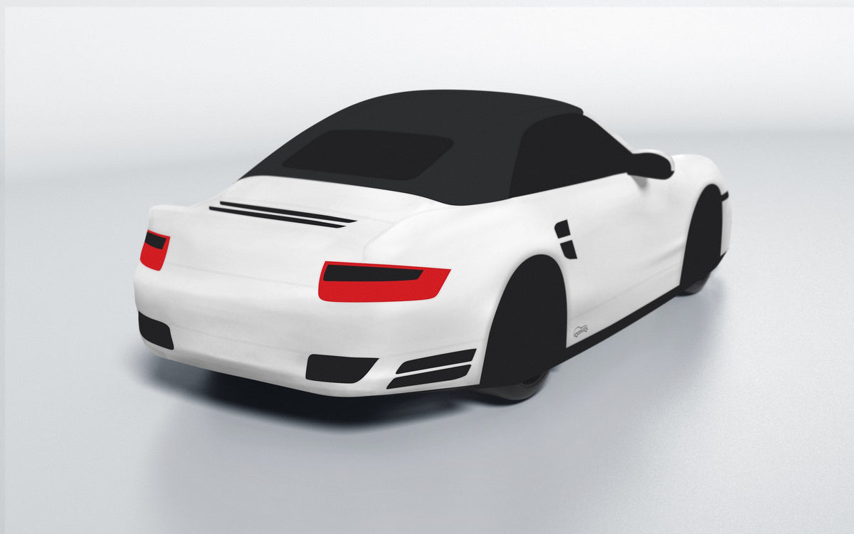 Goodwool tailor-made car cover for Porsche 911 (997.1) Turbo Cabriolet — White 010