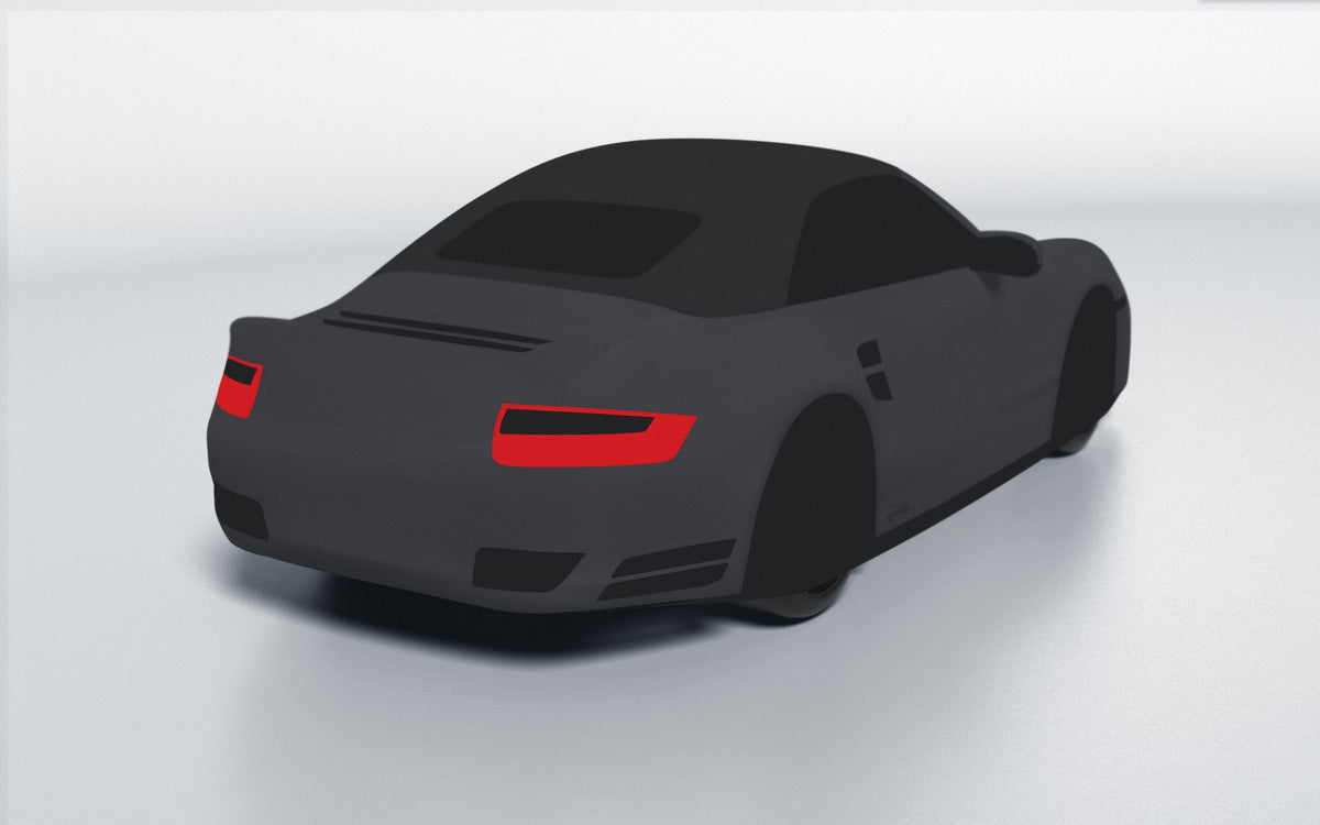 Goodwool tailor-made car cover for Porsche 911 (997.1) Turbo Cabriolet — Grey 790