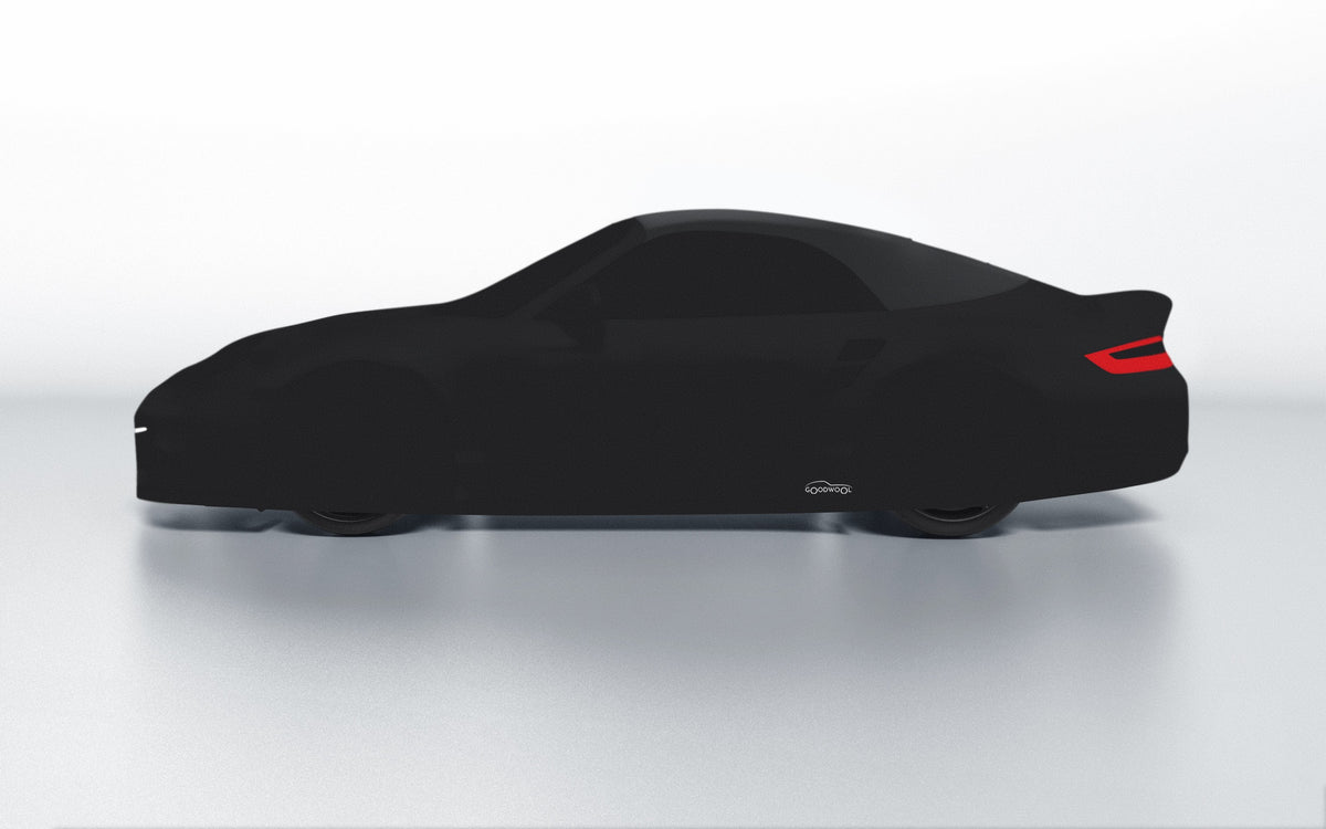 Goodwool tailor-made car cover for Porsche 911 (997.1) Turbo Cabriolet — Black 890