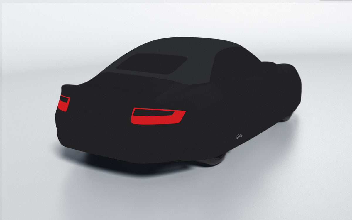 Goodwool tailor-made car cover for Porsche 911 (997.1) Turbo Cabriolet — Black 890