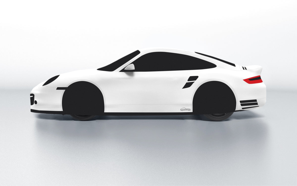 Goodwool tailor-made car cover for Porsche 911 (997.1) Turbo — White 010
