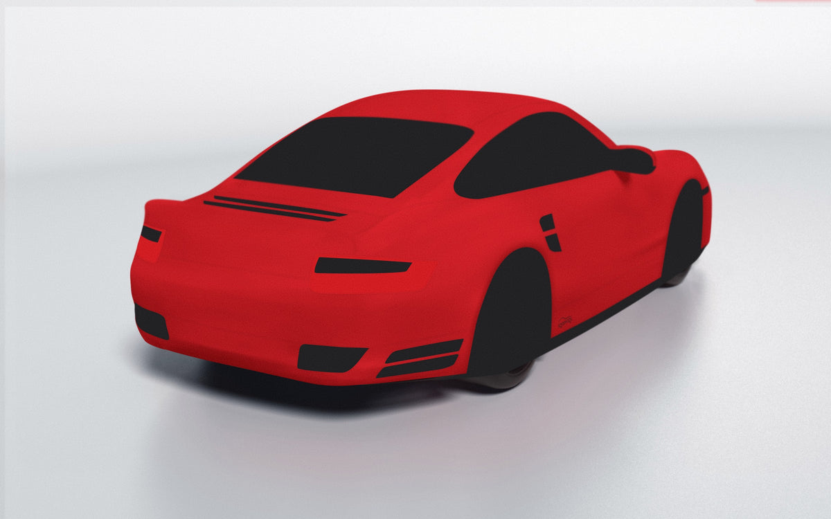 Goodwool tailor-made car cover for Porsche 911 (997.1) Turbo — Red 150