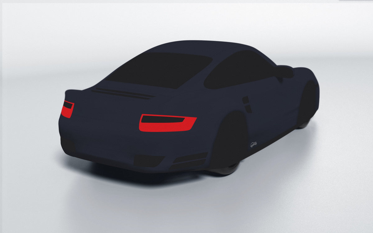 Goodwool tailor-made car cover for Porsche 911 (997.1) Turbo — Blue 590