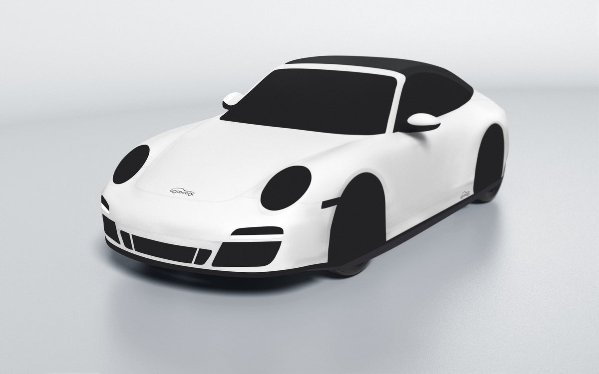 Goodwool tailor-made car cover for Porsche 911 (997.2) Carrera 4 GTS Cabriolet — White 010