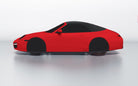 Goodwool tailor-made car cover for Porsche 911 (997.2) Carrera 4S Cabriolet — Red 150