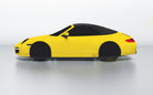Goodwool tailor-made car cover for Porsche 911 (997.2) Carrera 4S Cabriolet — Yellow 340
