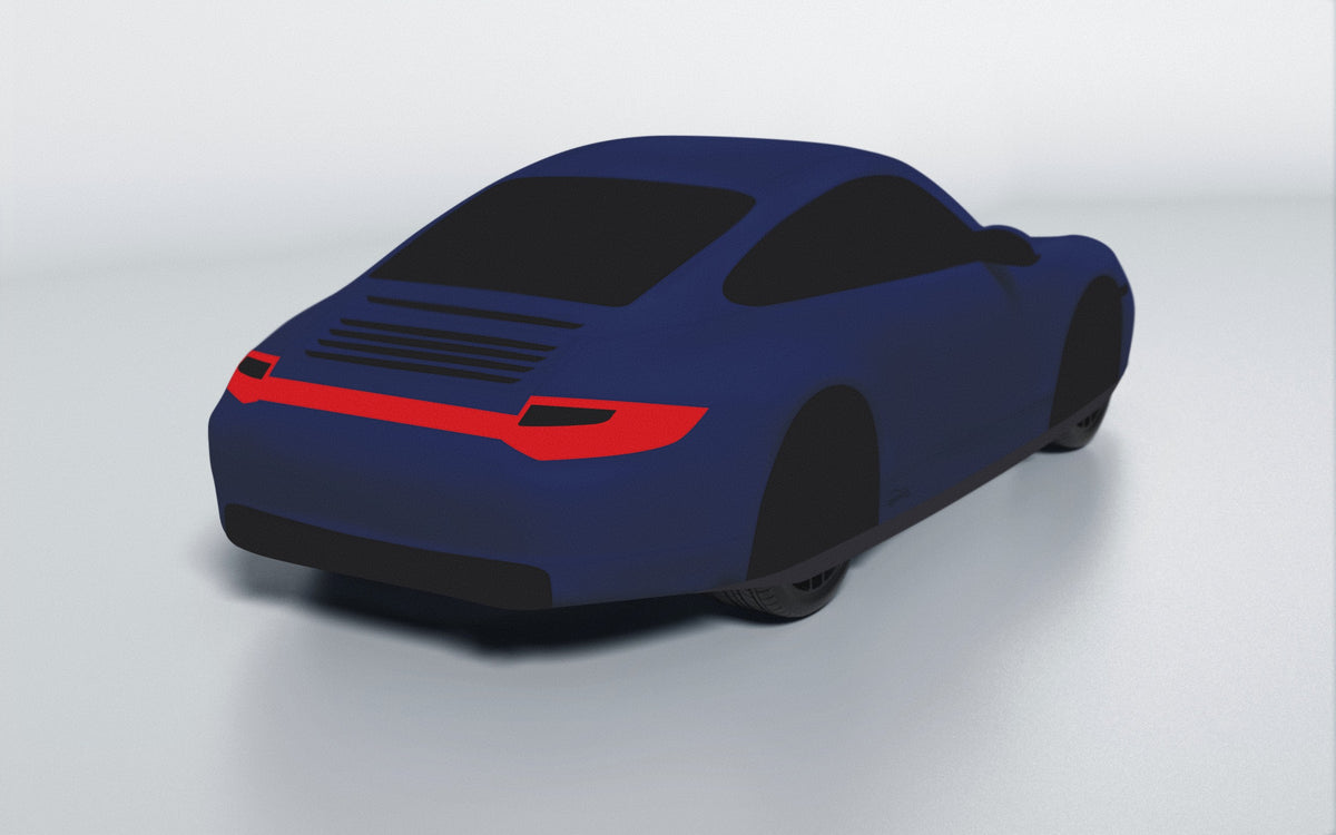Goodwool tailor-made car cover for Porsche 911 (997.2) Carrera 4S — Blue 565