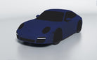 Goodwool tailor-made car cover for Porsche 911 (997.2) Carrera 4 — Blue 565