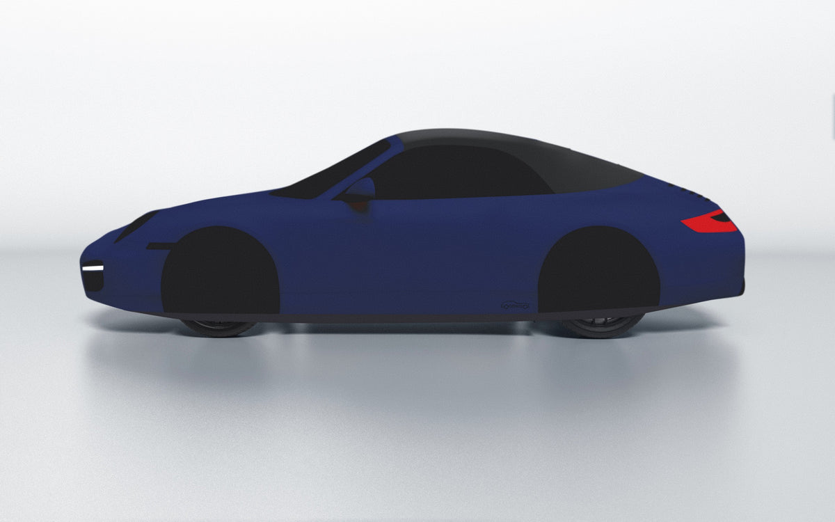 Goodwool tailor-made car cover for Porsche 911 (997.2) Carrera S Cabriolet — Blue 565