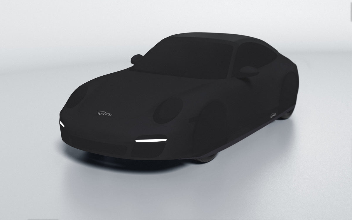 Goodwool tailor-made car cover for Porsche 911 (997.2) Carrera S Cabriolet — Black 850