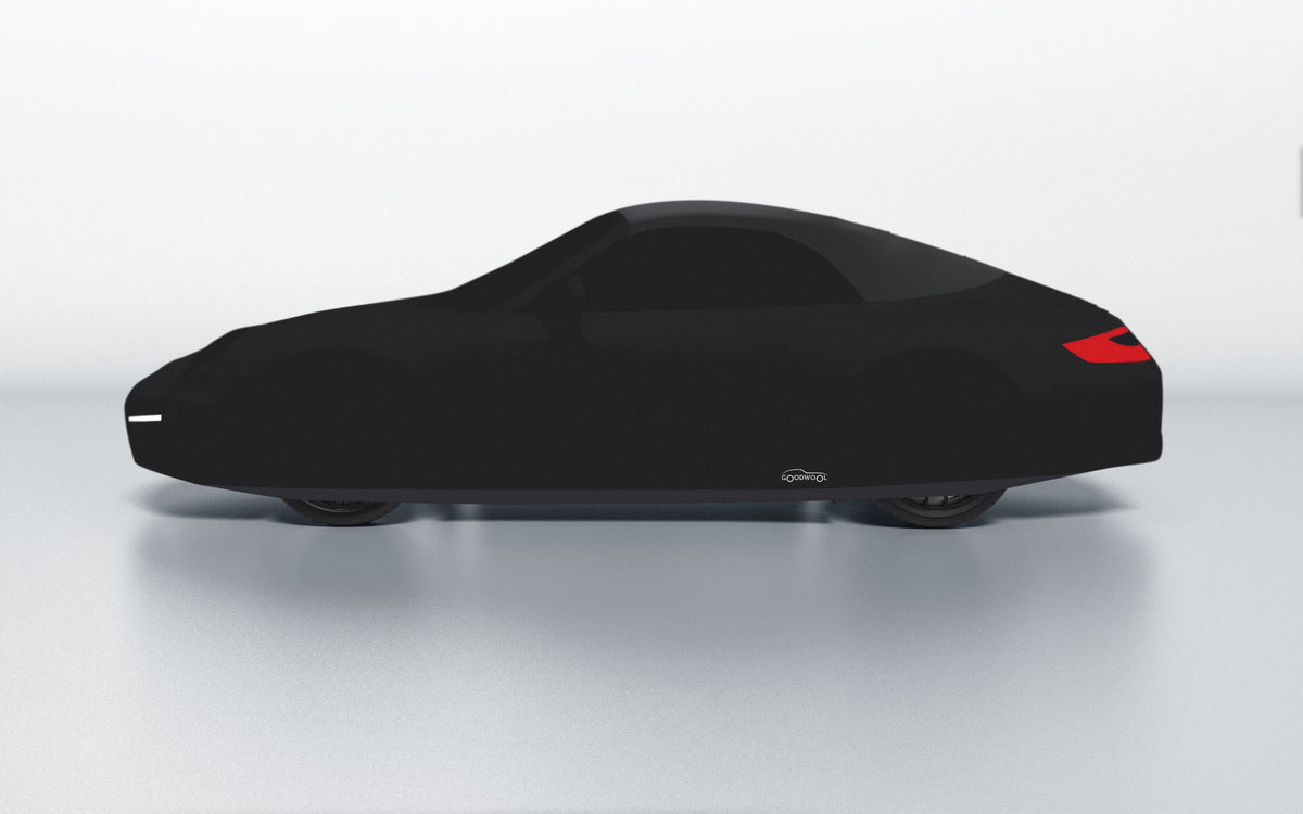 Goodwool tailor-made car cover for Porsche 911 (997.2) Carrera S Cabriolet — Black 890