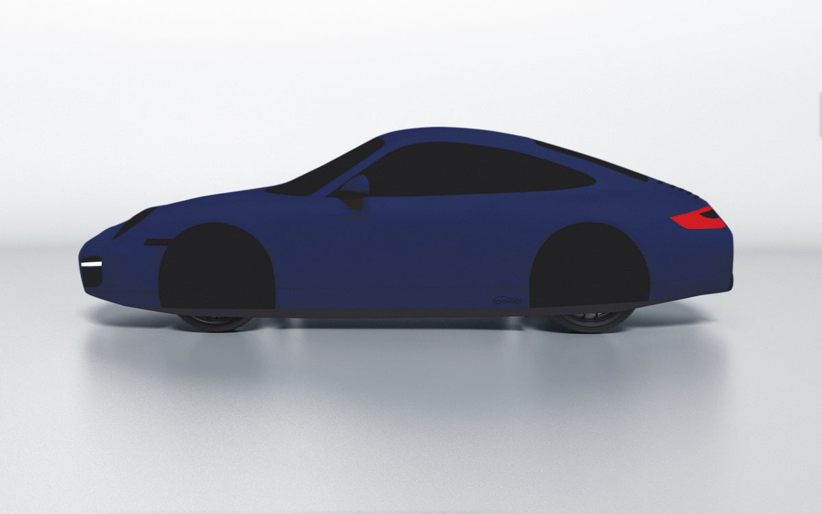 Goodwool tailor-made car cover for Porsche 911 (997.2) Carrera S — Blue 565