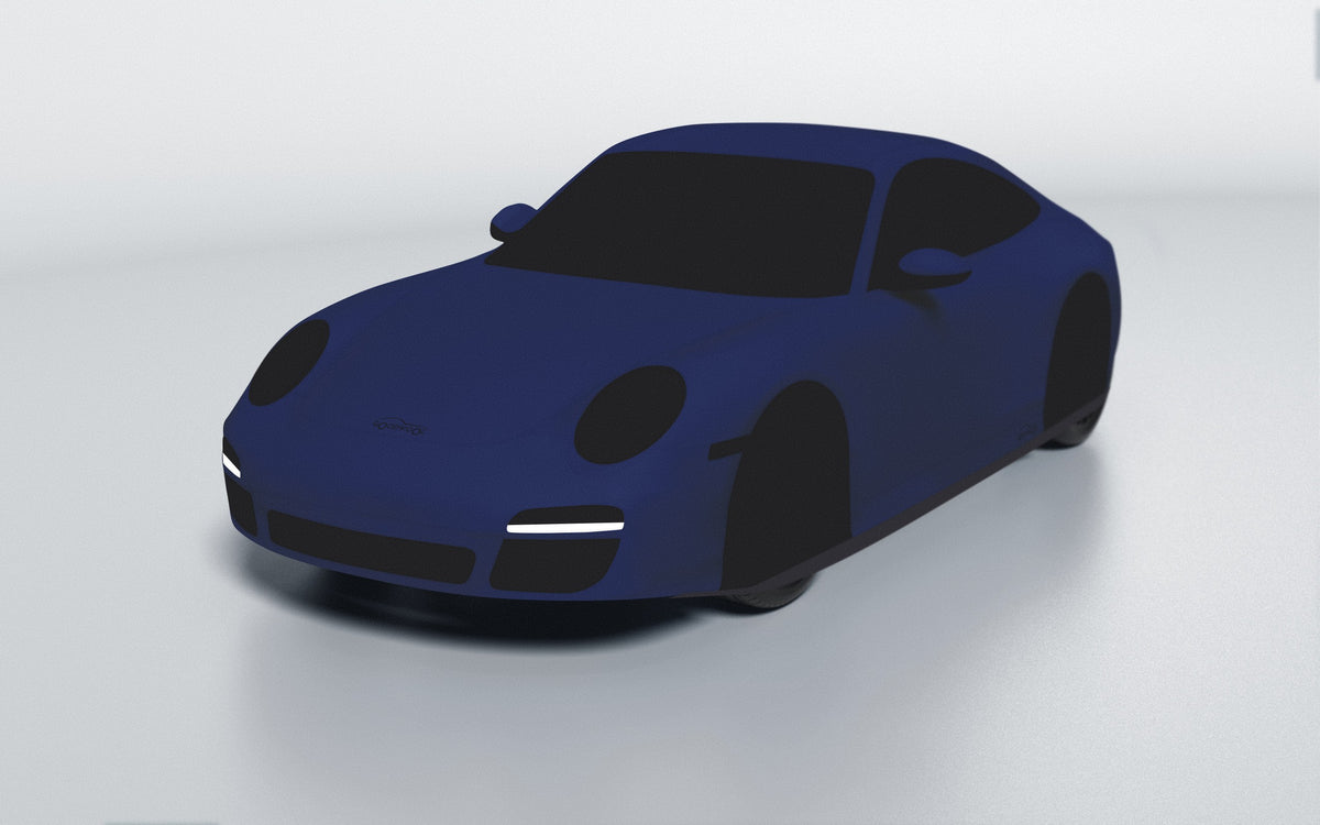 Goodwool tailor-made car cover for Porsche 911 (997.2) Carrera — Blue 565