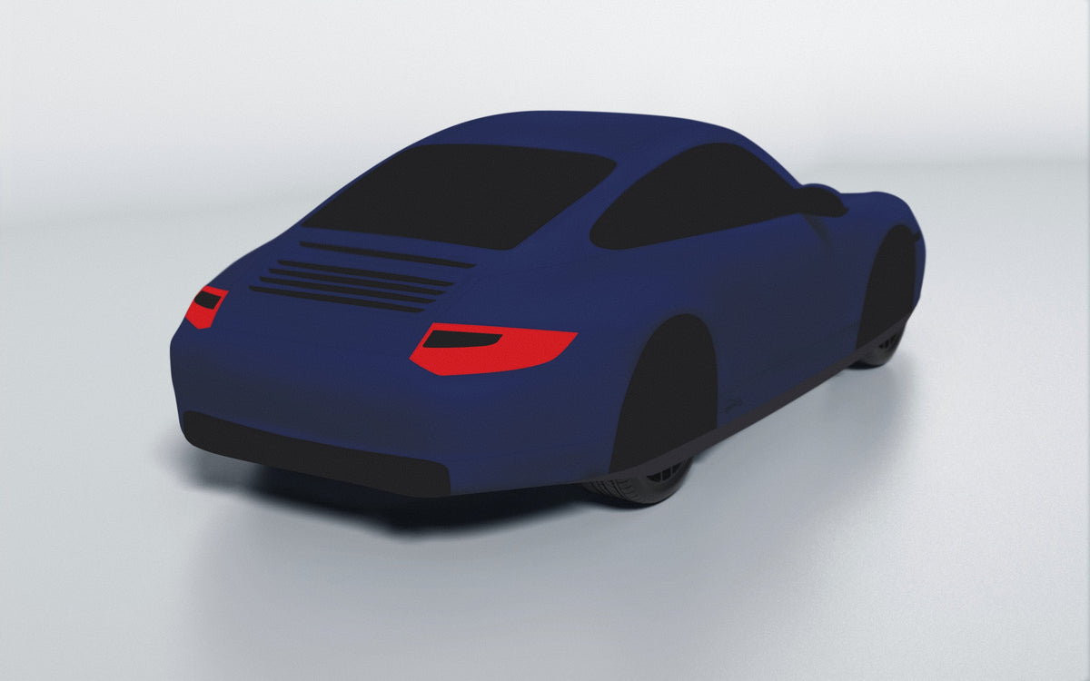 Goodwool tailor-made car cover for Porsche 911 (997.2) Carrera — Blue 565